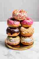 Kostenloses Foto aussicht auf köstliche gläserte donuts