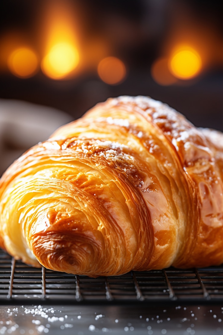 Kostenlose Foto aussicht auf köstlichen croissant