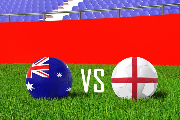 Australien VS England im Stadion