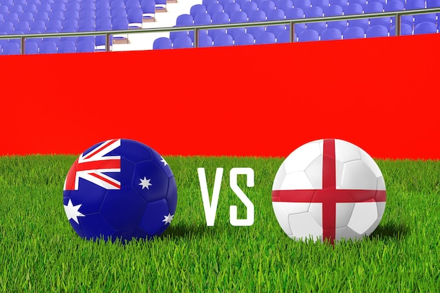 Australien VS England im Stadion