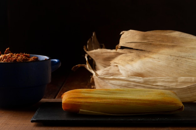 Auswahl an leckeren traditionellen Tamales