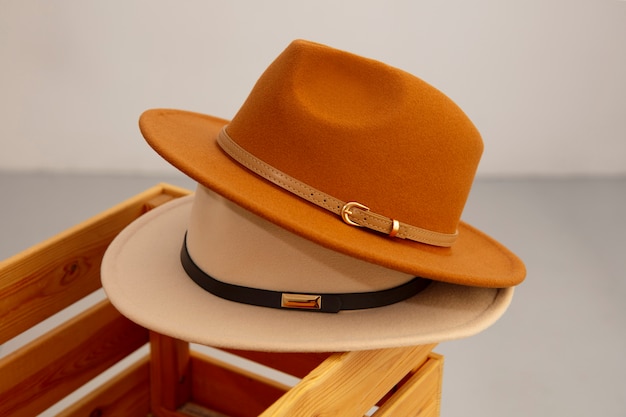 Auswahl an stilvollen Fedora-Hüten