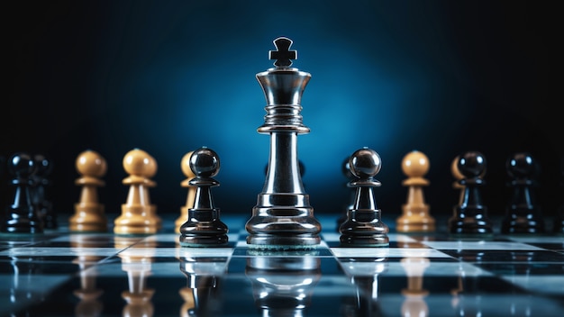 Auswahl luxuriöser Schachfiguren