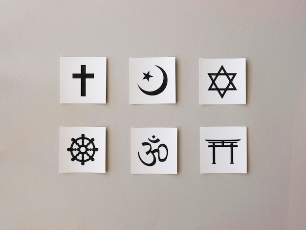 Auswahl religiöser Symbole