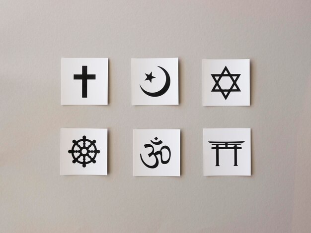 Auswahl religiöser Symbole