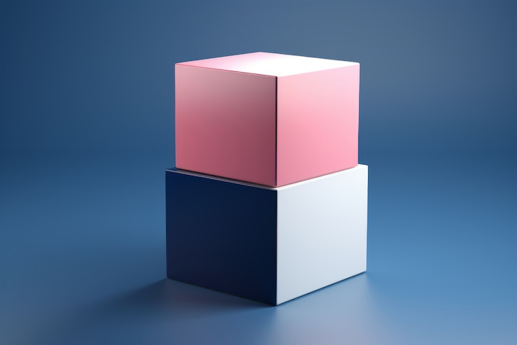 Kostenlose Foto auswahl von quadratischen seiten geometrischer würfel