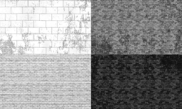 Backsteinmauer Textur Collage