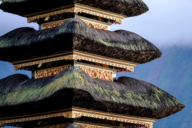 Kostenloses Foto bali-pagodenabschluß oben, indonesien