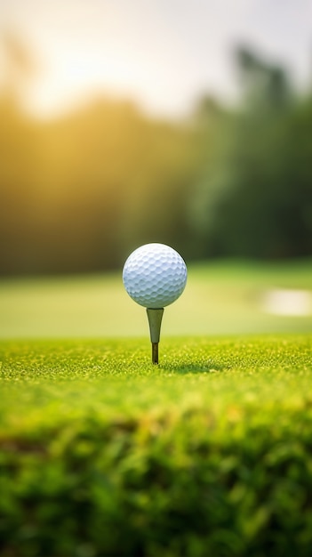 Ball auf dem Golfplatz