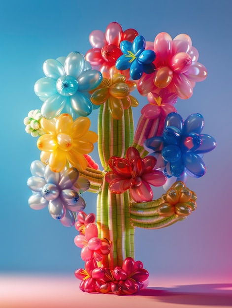 Ballondrehung in Form eines Kaktus