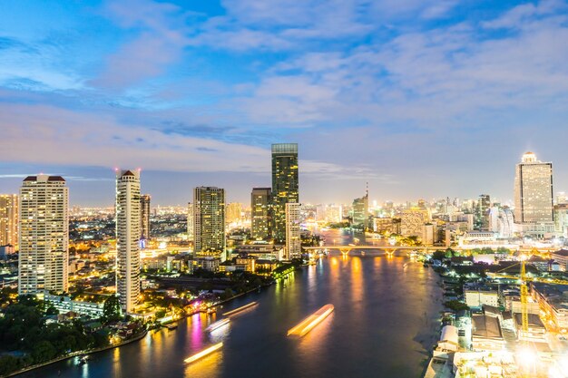 Bangkok Stadt in der Nacht