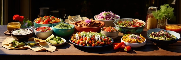 Banner mit köstlichen Tacos