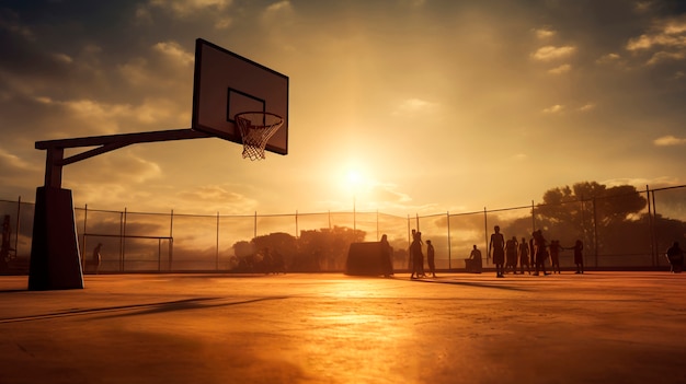 Basketballspielkonzept