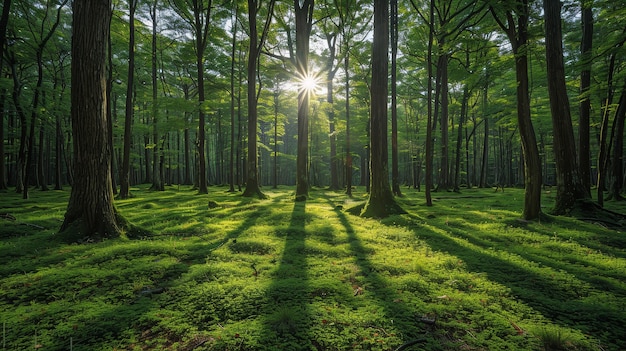 Kostenloses Foto beautiful japanese forest landscape