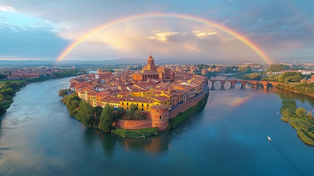 Kostenloses Foto beautiful rainbow  in nature