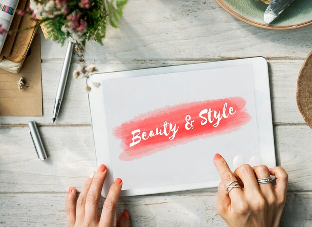 Beauty Style Fashion Textkonzept