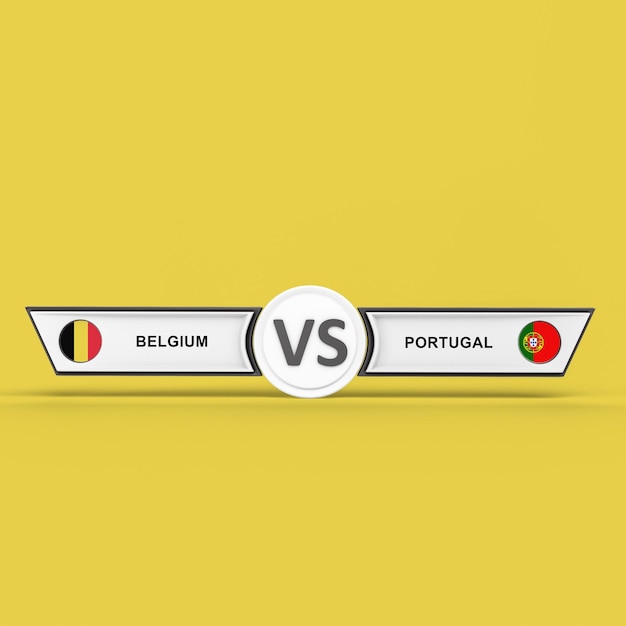 Kostenloses Foto belgien vs portugal spiel