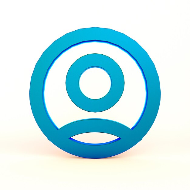 Benutzer-Zeichen-Symbol auf der Vorderseite