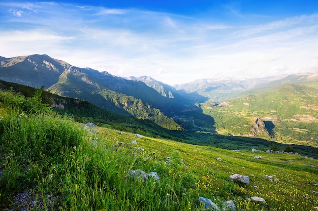 Berge Landschaft von Bergen passieren