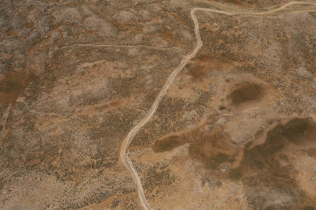 Bergwegstraße auf Panoramalandschaft