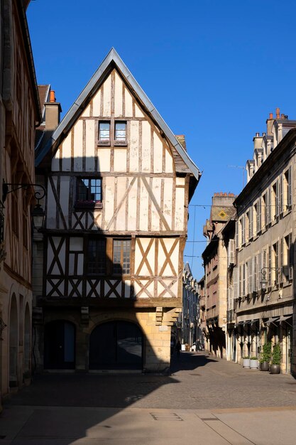Berühmte Ansicht der Rue de la Chouette Dijon