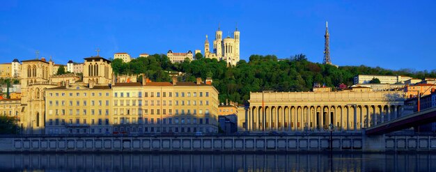 Berühmte Ansicht von Lyon mit Saône