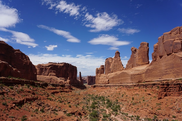 Berühmte Gerichtsgebäude-Türme in Utah, USA