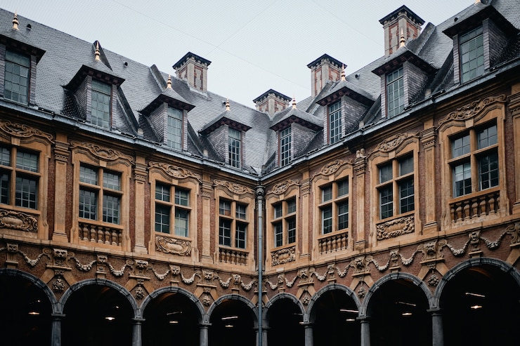 Kostenlose Foto berühmte historische vieille-börse in lille in frankreich