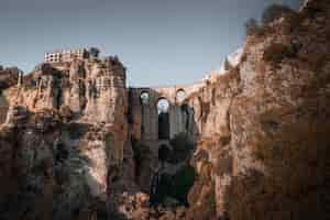 Kostenloses Foto berühmte landschaft von ronda, spanien