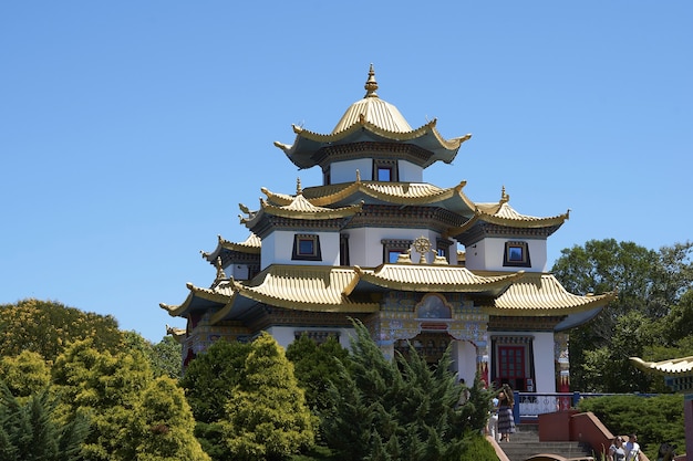 Berühmter buddhistischer Tempel Chagdud Gonpa in Brasilien, in Tres Coroas, Rio Grande do Sul