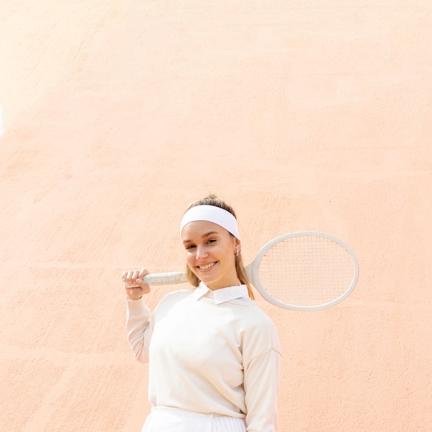 Kostenloses Foto berufsfrauentennisspieleraufstellung