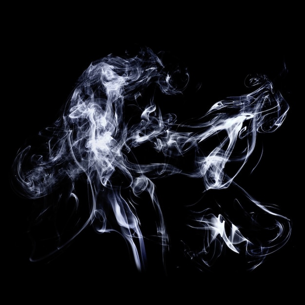 Bewegung von buntem Rauch
