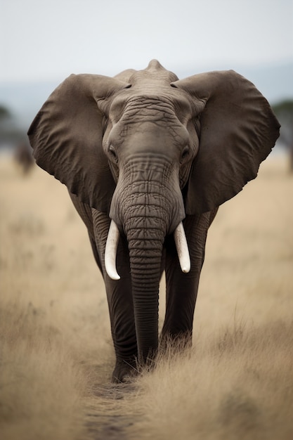 Kostenloses Foto bild der künstlichen intelligenz des elefanten