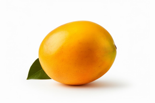 Kostenloses Foto bild einer reifen mango auf weißem hintergrund