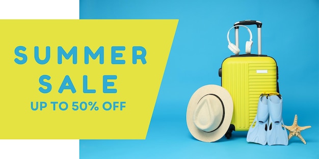 Bild für das Konzept des Summer Sale Mockup