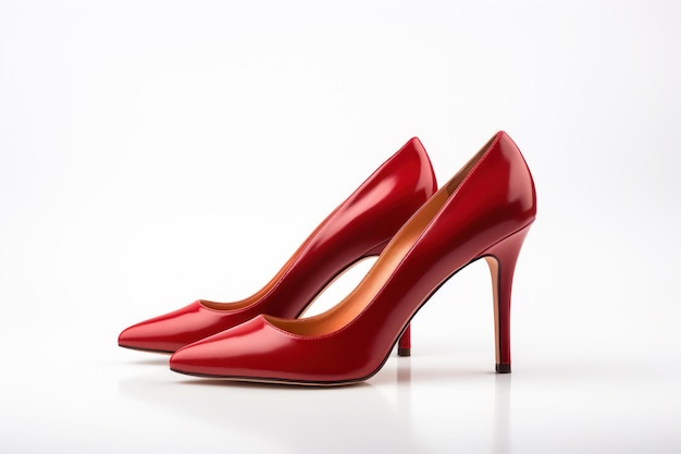 Kostenloses Foto bild von roten high heels auf weißem hintergrund