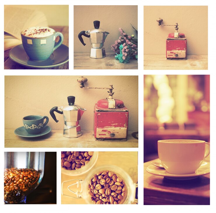 Kostenlose Foto bilder von kaffeetassen in einem kasten platziert