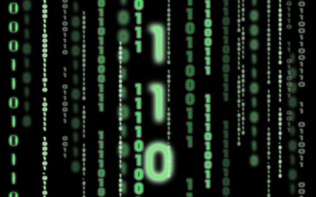 Binärcode Hintergrund