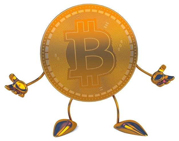 Kostenloses Foto bitcoin - 3d illustration