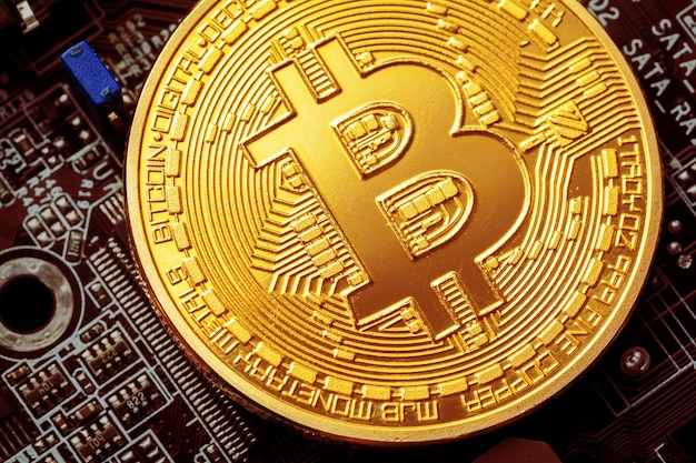 Bitcoin und eine Computergrafikkarte
