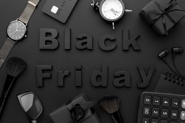 Black Friday Sales Elemente Anordnung