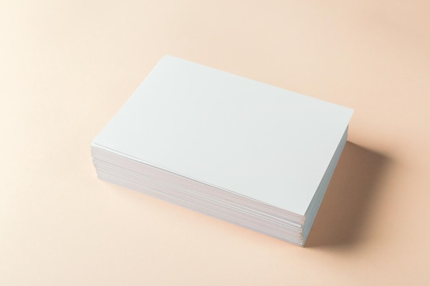 Blanko-Visitenkarten aus Papier