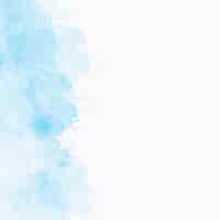 Kostenloses Foto blaue aquarellbeschaffenheit mit copyspace rechts