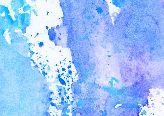 Blaue Aquarellflecken