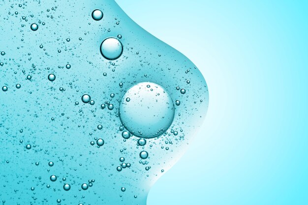 Blauer abstrakter Hintergrund abstrakte Ölblase in Wassertapete