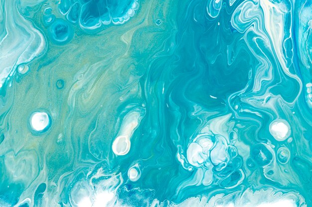 Blauer flüssiger Marmorhintergrund DIY fließende Textur experimentelle Kunst
