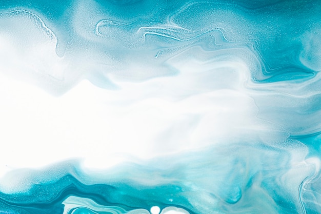 Blauer flüssiger Marmorhintergrund DIY fließende Textur experimentelle Kunst