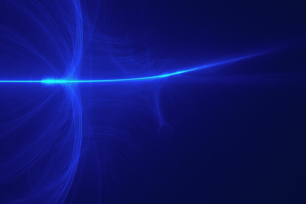 Blauer Hintergrund mit Linsenflare-Effekt
