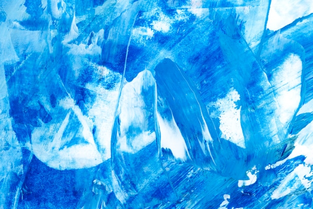 Blauer strukturierter Hintergrund des Pinselanschlags