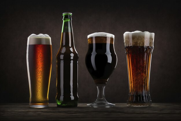 Blick auf Bier Bier im Glas